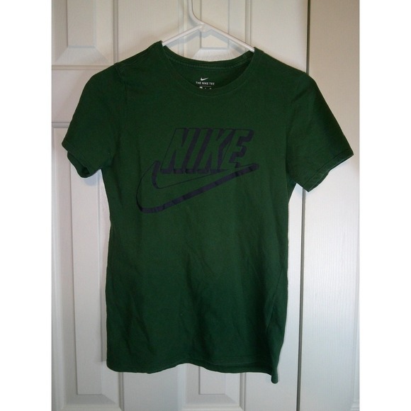 Vintage Nike Dri-FIT T-Shirt‎ Athletic Training Tee Green Logo Mens Size S - Picture 1 of 3
